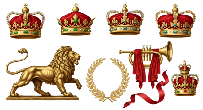 A collection of 3d financial and banking icons, including money, calendar, bank, and house, isolated on transparent background