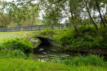 old   bridge over the river