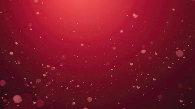 Abstract Red Background with Bokeh Effect: A captivating image featuring a vibrant, gradient red background adorned with delicate, out-of-focus bokeh, creating a soft, dreamy ambiance.