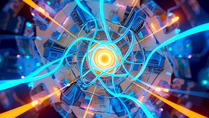 Abstract scientific reactor energy source fusion power technology concept
