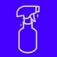 Simple icon vector design of spray bottle 2