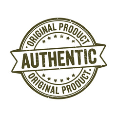 Obraz premium Authentic original product stamp of quality and trust