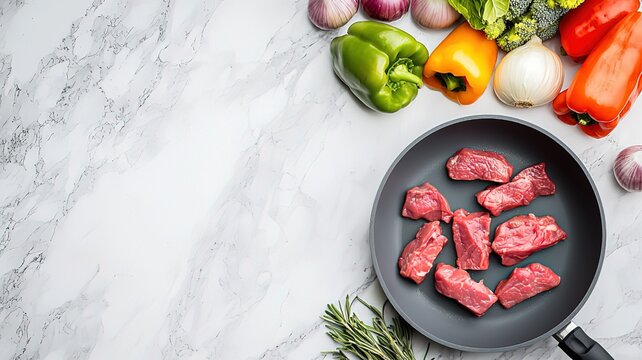 Beef and vegetables for quick meal idea