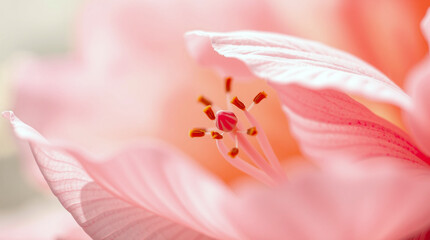 Delicate Pink Flower Bloom Closeup background