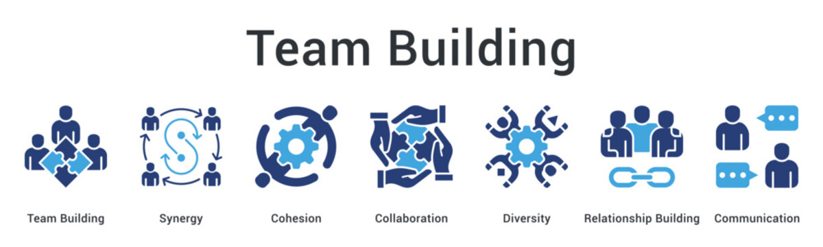 Team building creates synergy and cohesion through collaboration embracing diversity for relationship building and communication.