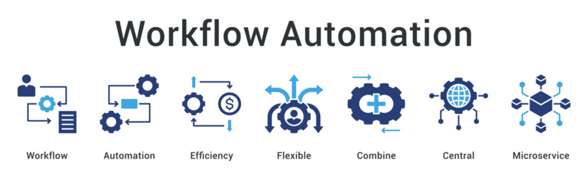 Workflow automation improves efficiency through flexible combining of central microservice architecture components.