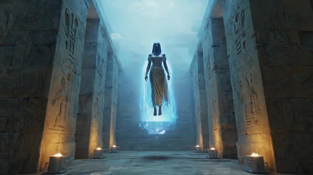 Ghost inside a pyramid.