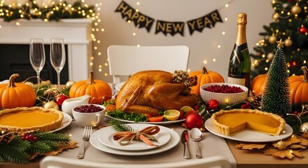 christmas dinner table