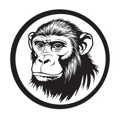 monkey head mascot