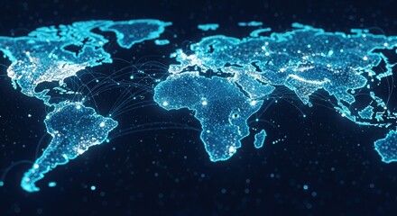 urban map visualization, illuminated geographic chart displaying urban density and connectivity patterns