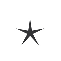 Fototapeta premium Silhouette of a five-pointed star shape on a white background