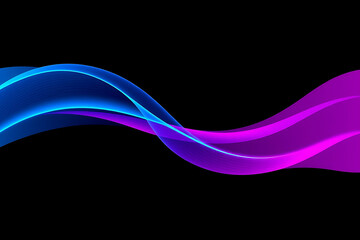 Minimal Blue and Purple Flowing Wave Abstract Background Ideal for banners, presentations, web design, posters, and digital graphics.