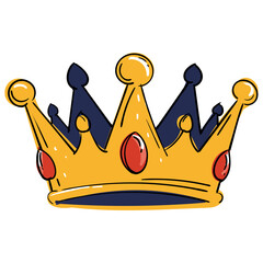 golden crown vector