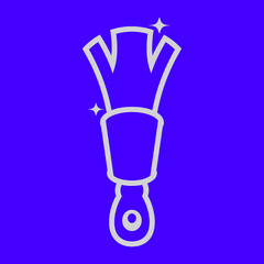 Simple icon vector design from pastry brush 1