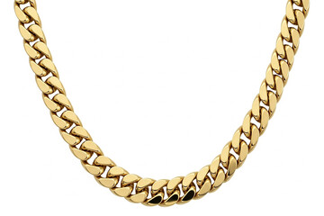 Obraz premium Golden Curb Chain Necklace Elegant Jewelry for Everyday Wear and Special Occasions - Luxury Style
