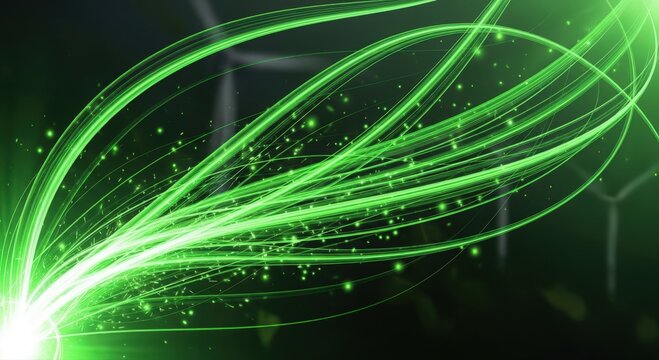 electrifying neon streams depict energetic progress and cuttingedge technological branding