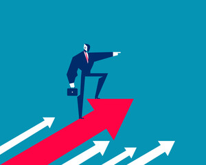 Robot. Artificial intelligence successful for direction