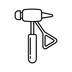 Hammer tool isolated on, a symbol of construction, repair, and craftsmanship