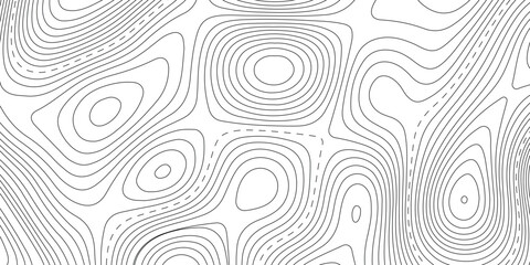 Topographic map. geographic line World map
 with elevation assignments. contour maps. Vector illustration.
