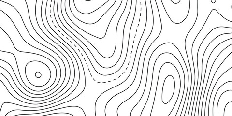 Topographic map. geographic line World map  with elevation assignments. contour maps. Vector illustration.  © Wahid photos