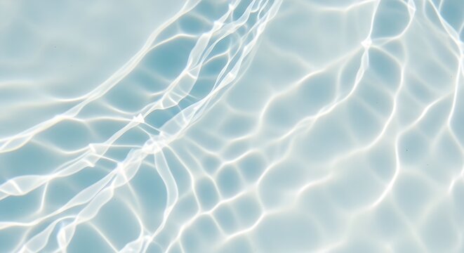 Abstract water surface background with sun reflections and ripples