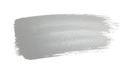 A soft shadow shaped like a painter’s brush stroke, natural texture, isolated on transparent background.