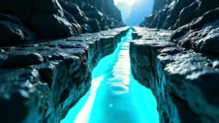 Natural Art Map of the Blue Fire Rift Valley