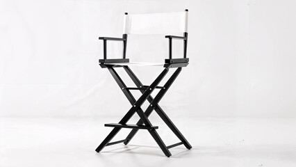 Director's leather chair on a white background. Vertical