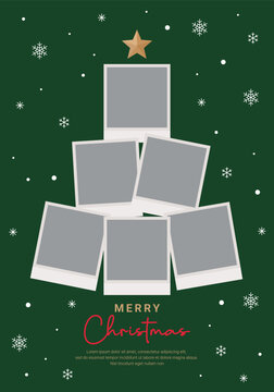 A versatile set of Christmas vector designs: traditional holly greetings, elegant minimalist trees, a promotional sale banner, and a modern photo collage template.