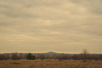 Wintery landscape in Castilla Spain