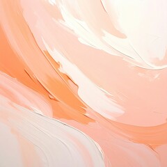 Swirls of peach and white paint textures, smooth