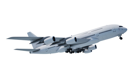  passenger plane  isolated on white