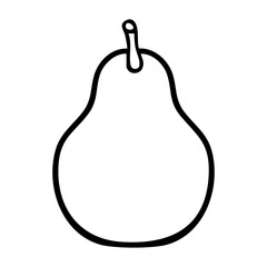 avocado fruit outline