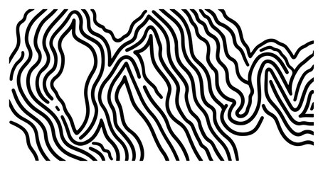 Abstract Wavy Line Background Banner