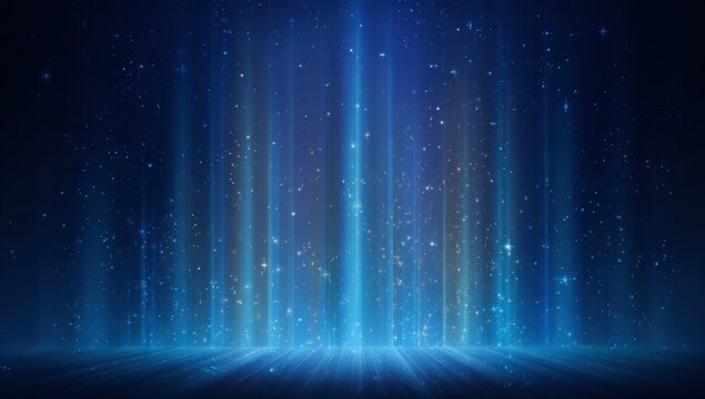 Abstract digital backdrop with vibrant light beams