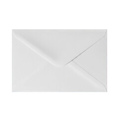Closed White Envelope Front View With Dotted Seal Isolated On Transparent Background