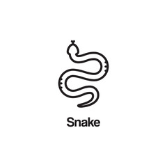 snake icon design template