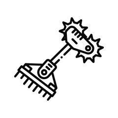 Precision farming tool icon isolated on for agriculture