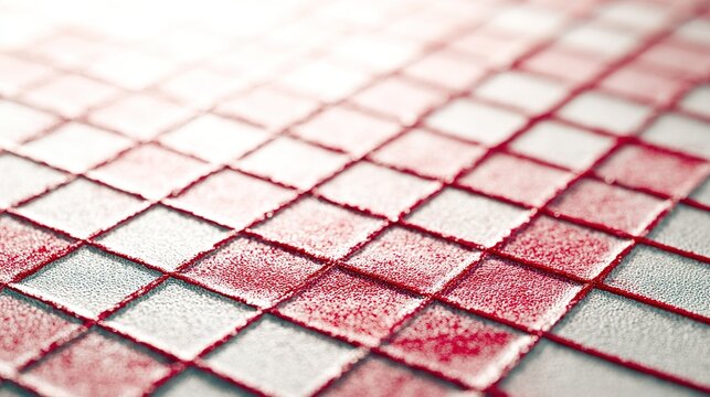 completeness. Minimalist grid pattern with distorted red area, abstract medical concept. STEM education sheets, lab safety posters, designed for STEM education and laboratory safety posters.