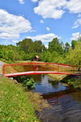 The village park in summer, Sainte-F&eacute;licit&eacute;, Qu&eacute;bec, Canada