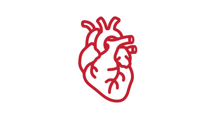 Obraz premium Myocardial Infarction Solid Icon for Human Diseases Vector Usage
