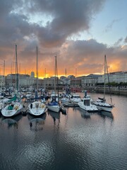 Fototapeta premium marina at night