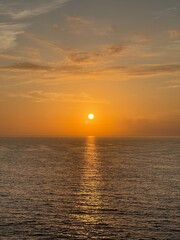 sunset over the sea