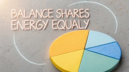 Pie Chart Divided Into Three Equal Sections on Gray Surface