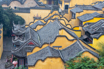 Fototapeta premium View of the ancient architecture of Huguang Guild Hall in Chongqing, China