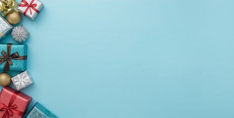 Christmas and New Year Theme Background with Space for Adding Text