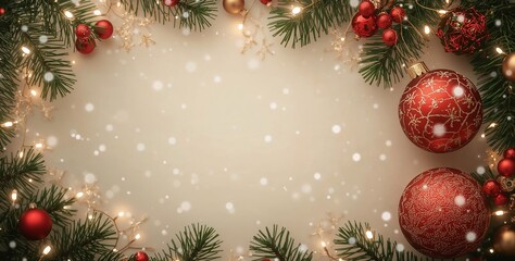 Christmas and New Year Theme Background with Space for Adding Text