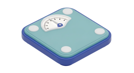 Bathroom scale isolated on transparent background