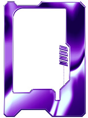 Futuristic Purple Tech Frame Set for Graphic Design
