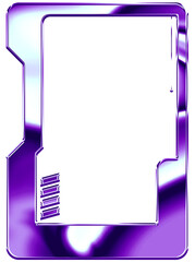 Futuristic Purple Tech Frame Set for Graphic Design